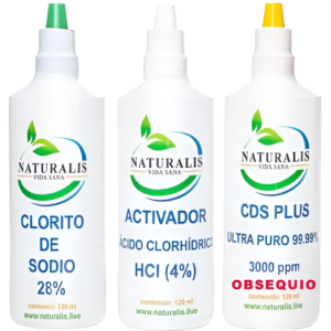 Kit de Viaje de 120ml Clorito + Activador HCL + Obsequio